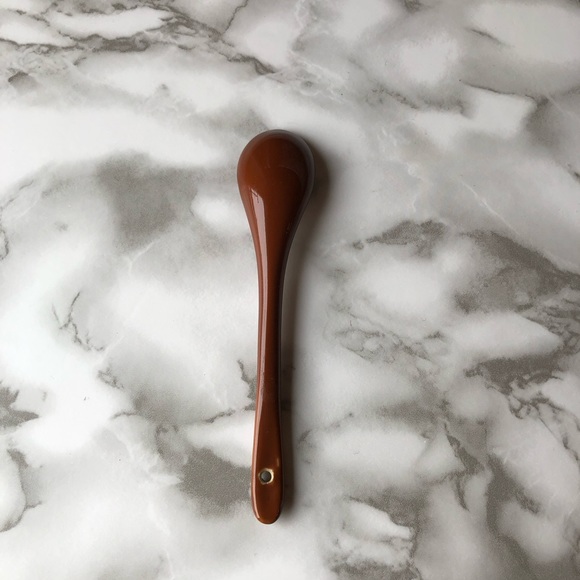 Milk Chocolate Brown Cafe Coffee Cup with a Built-In Matching Spoon - Picture 8 of 8